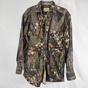 Browning Men's Size Large RBO Trekwear Hunter Camo Thick Flannel Shacket